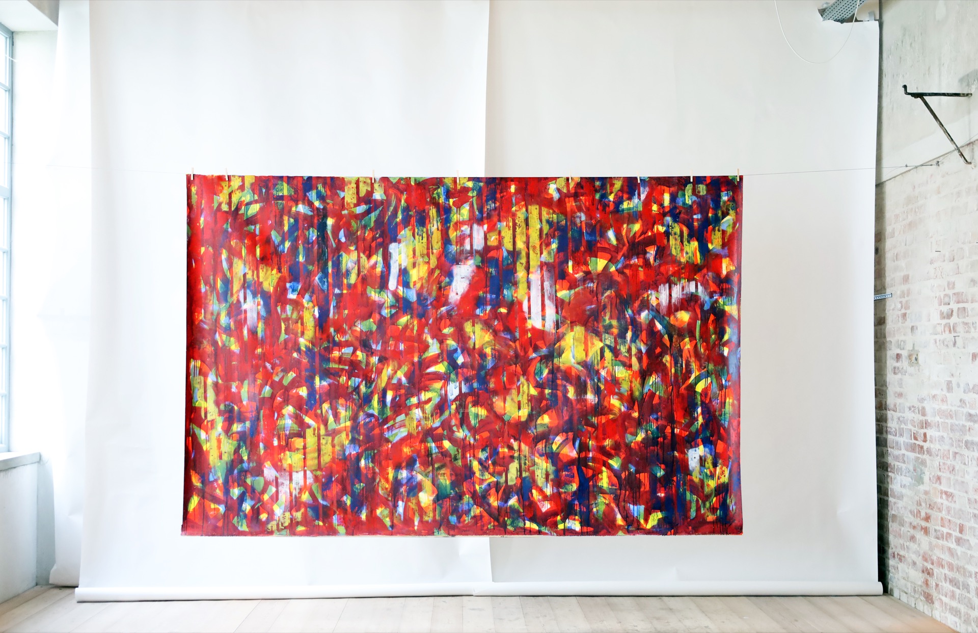 Jakob Traxlmayr - Magic Mirror, 2022, 330 x 215 cm, Acryl | Spray paint on canvas