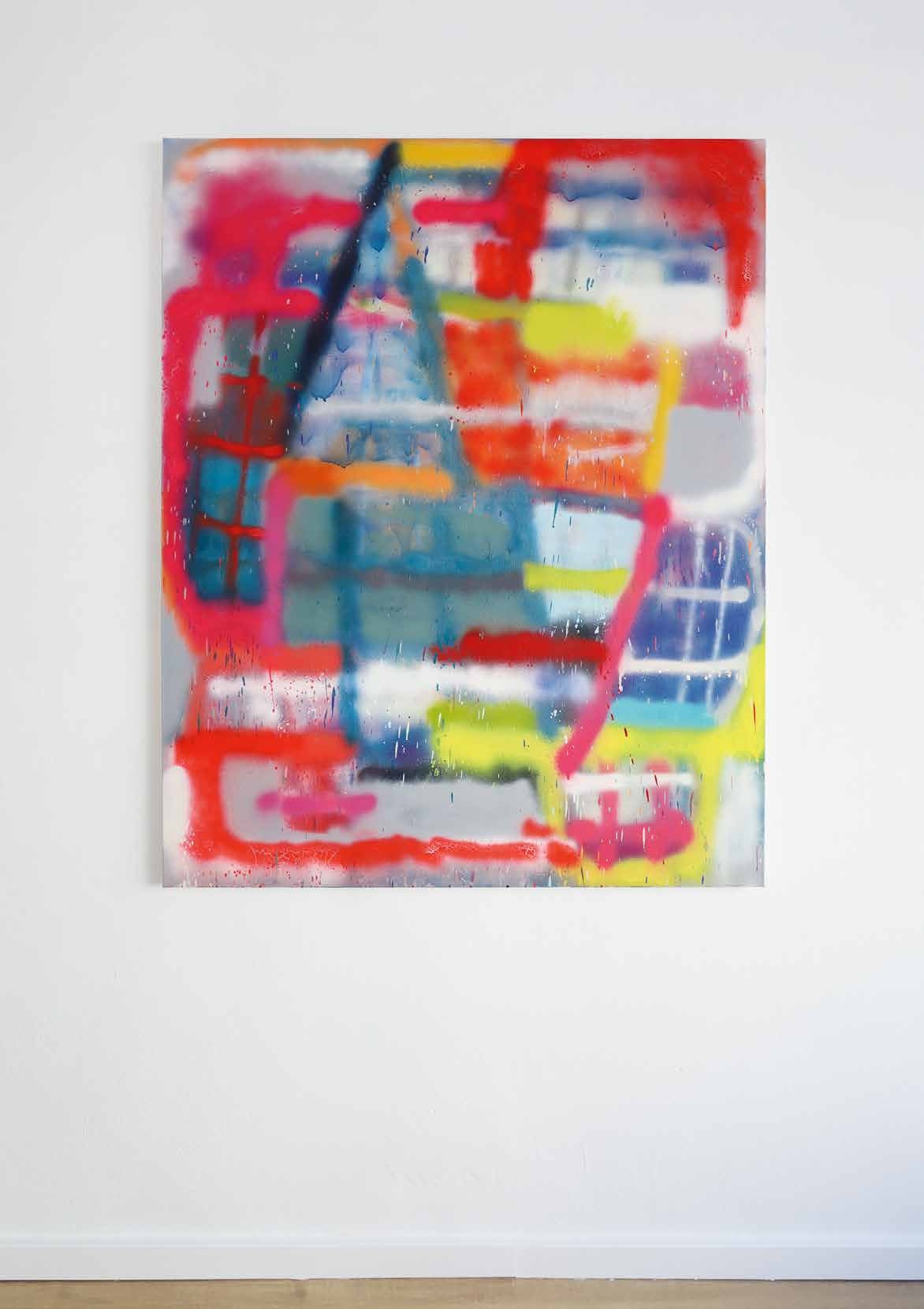 Nils Jendri - Hans Dampf In Allen Gassen | 150 x 120 cm | lacquer and arcrylic on canvas | 2025