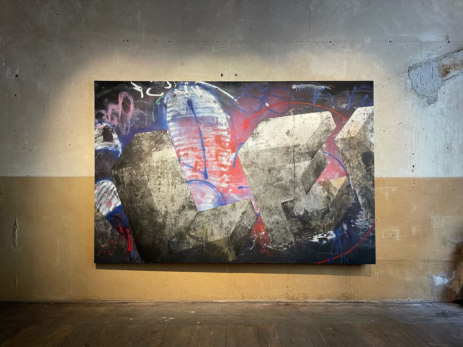 Jacob Traxlmayr - …LE… | 306 x 200 cm | Lack, Acryl auf Leinwand