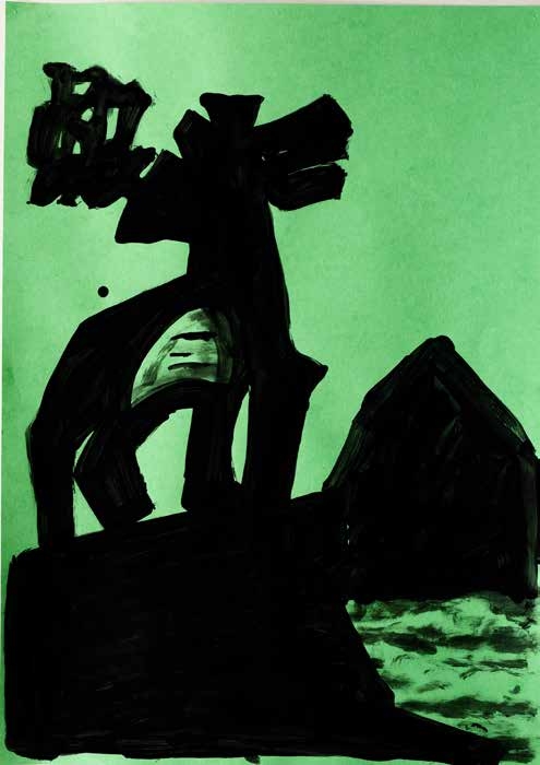 BUS126 - Instructions for Visiting Earth | 32 × 45 cm | ink on paper | 2026 BUS126 - Instructions for Visiting Earth | 32 × 45 cm | ink on paper | 2026