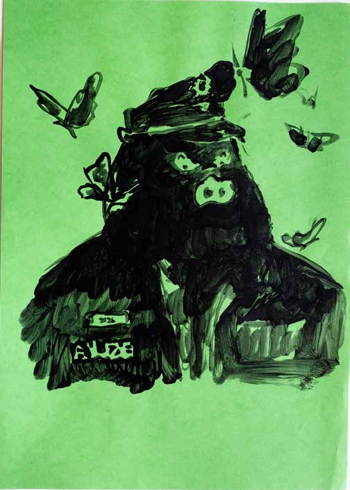 BUS126 - Instructions for Visiting Earth | 32 × 45 cm | ink on paper | 2026 BUS126 - Instructions for Visiting Earth | 32 × 45 cm | ink on paper | 2026